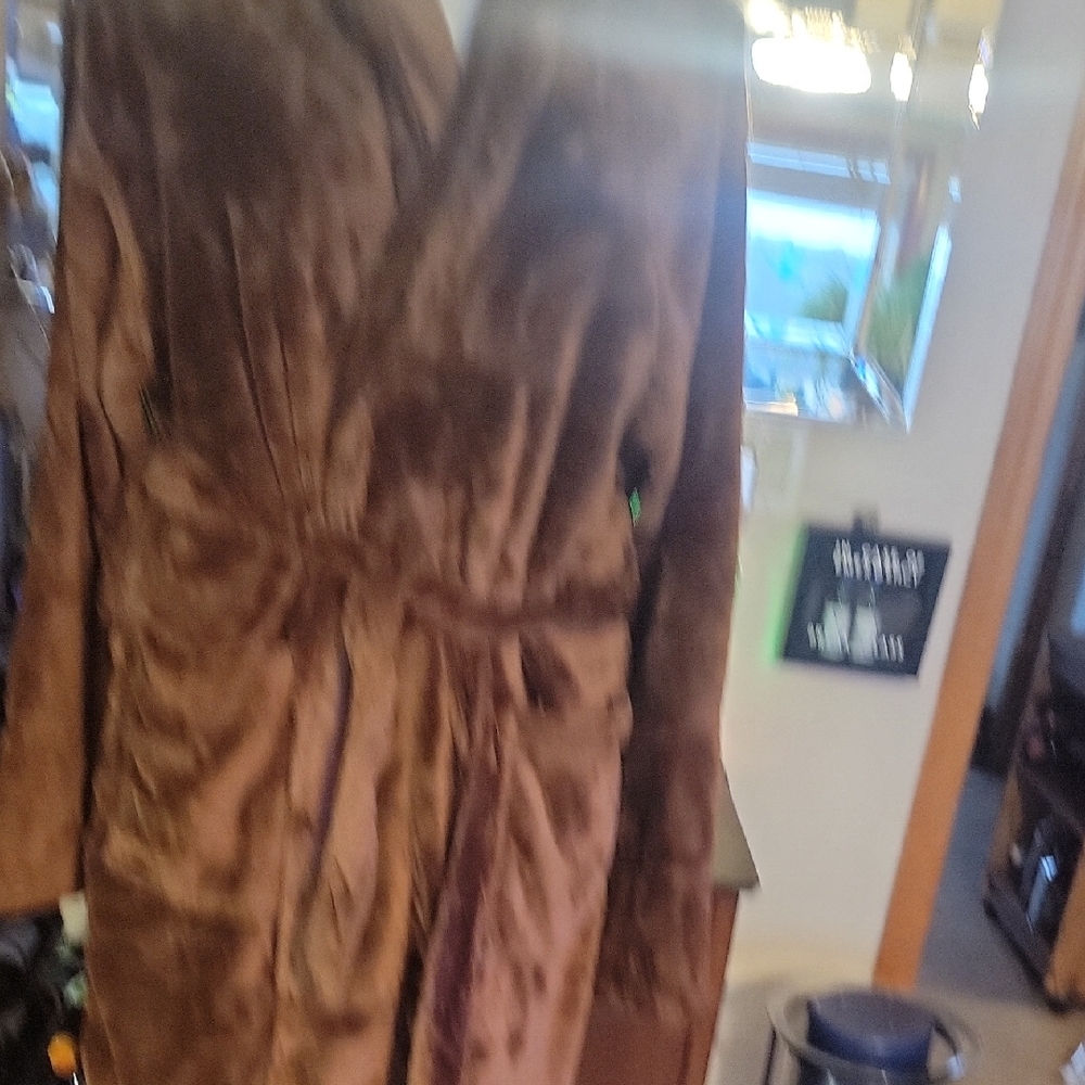 Elegant Brown Teddy Fuzzy Robe.